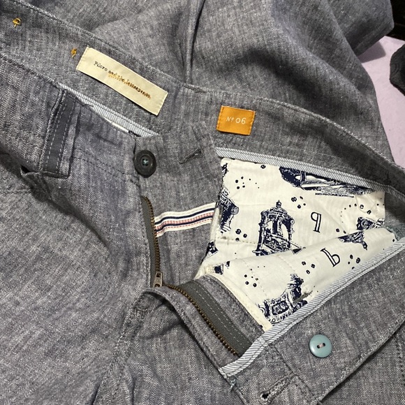 Anthropologie Linen Pilcro Heathered Wide Leg Pant Size 6 - Picture 12 of 16